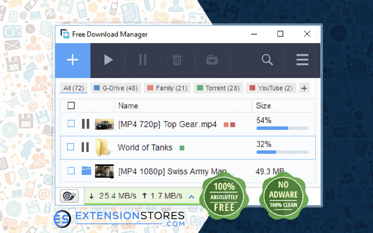 Free Download Manager Extension chrome