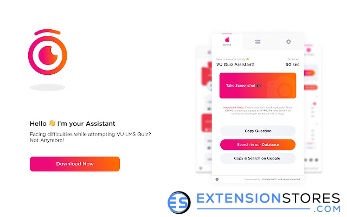 vu quiz assistant Extension chrome