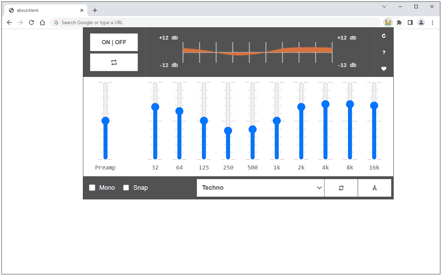 Audio Equalizer Extension 0.2.0 Free download for chrome