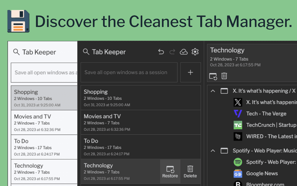 tab keeper chrome extension